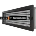 Решетка для камина Saven Classic 17x49 графит с жалюзи