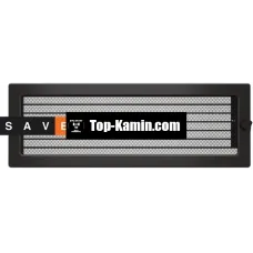 Решетка для камина Saven Classic 17x49 графит с жалюзи