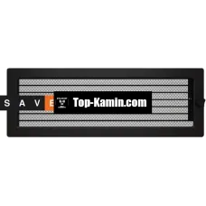 Решітка для каміну Saven Classic 17x49 чорна з жалюзі