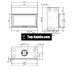 Каминная топка Dovre VISTA 901C с дистрибьютором