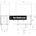 Каминная топка Kratki VNP 810/410 правая BS G