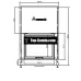 Каминная топка A.caminetti Flat 75×60