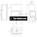 Каминная топка Kratki MBA PW/17/L/BS/W левая с водяным контуром
