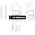 Каминная топка Kratki MBM PW/10/L/BS/W левая с водяным контуром