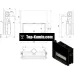 Каминная топка Kratki Mila PW/24/G/W/DG с водяным контуром