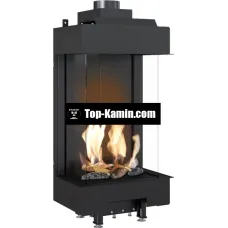 Каминная топка газовая Kratki LEO 45/68 NG трехсторонняя