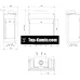 Камінна топка газова Kratki LEO 76/62 NG правостороння