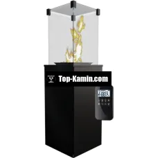 Газовий камін Kratki Patio Mini сталь з пультом