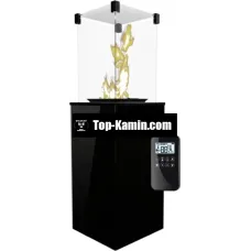 Газовый камин Kratki Patio Mini черный с пультом