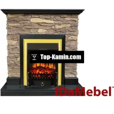Каминокомплект IDaMebel Gemma Brown Fobos Brass