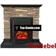Камінокомплект IDaMebel Gemma Brown Majestic Black