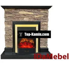 Камінокомплект IDaMebel Gemma Brown Majestic Brass