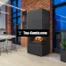 Камин модульный Kratki Simple Box P/S/Black 8 кВт