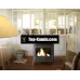 Печь-камин Invicta Modena серая эмаль