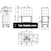 Каминная топка Nordica Monoblocco 800 Angolo SX
