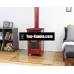 Печь-камин MBS Happy 6 кВт красная