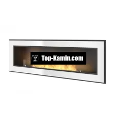 Біокамін Simple Fire Frame 1500 білий зі склом