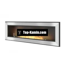 Біокамін Simple Fire Frame 1500 сірий зі склом