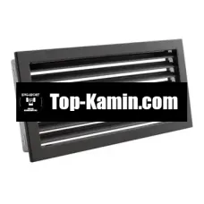 Решітка для каміну Darco Ventlab KRVZS 450x220 чорна з нерухомими жалюзі