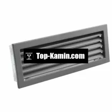 Решітка для каміну Darco Ventlab KRVZS 220x95 чорна з нерухомими жалюзі