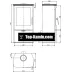 Печь Thorma Falun II black/white