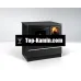 Печь Thorma Okonom 85/Fiko Excellent black matt left