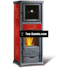 Піч-камін Nordica Rossella Plus forno Evo бордо