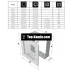 Решітка для каміну Kratki біла Оскар 11/42