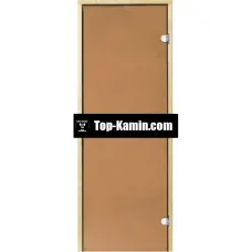 Скляні двері HARVIA 90x210 (бронза)