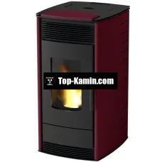 Піч-камін MBS Thermo Pellet 12 кВт бордо
