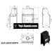 Каминная топка Kratki Aquario M/8/PW/W с водяным контуром