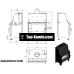 Каминная топка Kratki Aquario O/12/PW/W с водяным контуром