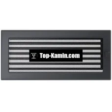 Решетка для камина Kratki графитовая 17/37 с жалюзи