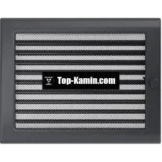 Решітка для каміну Kratki графітова 22/30 з жалюзі
