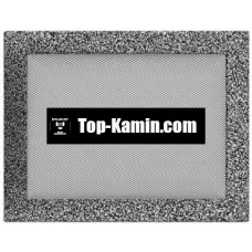 Решітка для каміну Kratki чорне срібло 22/30