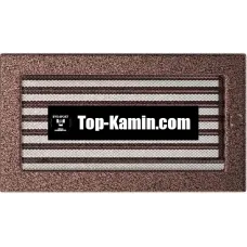 Решітка для каміну Kratki мідь 17/30 з жалюзі