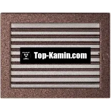 Решітка для каміну Kratki мідь 22/30 з жалюзі