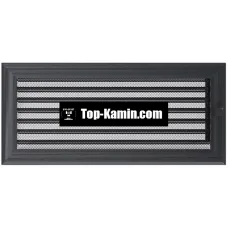 Решітка для каміну Kratki графітова Оскар 17/37 з жалюзі