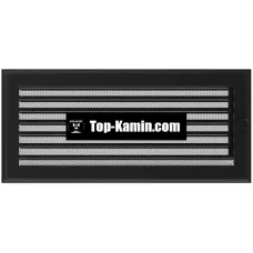 Решітка для каміну Kratki чорна Оскар 17/37 з жалюзі