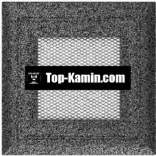Решітка для каміну Kratki чорне срібло Оскар 11/11