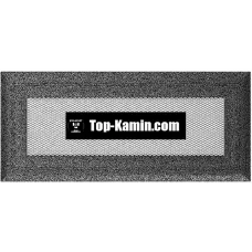 Решетка для камина Kratki черное серебро Оскар 11/24