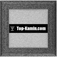 Решітка для каміну Kratki чорне срібло Оскар 17/17