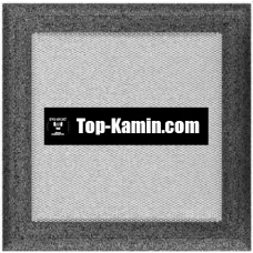 Решітка для каміну Kratki чорне срібло Оскар 22/22