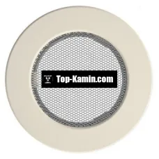 Решітка для каміну Kratki кругла кремова FI 100