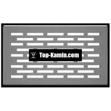 Решітка для каміну підлогова Kratki шліфована Floor 11х17