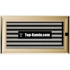 Решітка для каміну Kratki золото Оскар 17/30 з жалюзі