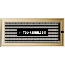 Решітка для каміну Kratki золото Оскар 17/37 з жалюзі