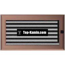 Решітка для каміну Kratki мідь Оскар 17/30 з жалюзі