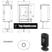 Отопительная печь Kratki Koza AB S/N Glass (8 кВт)