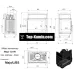 Каминная топка Kratki Maja L/BS 12 кВт левая